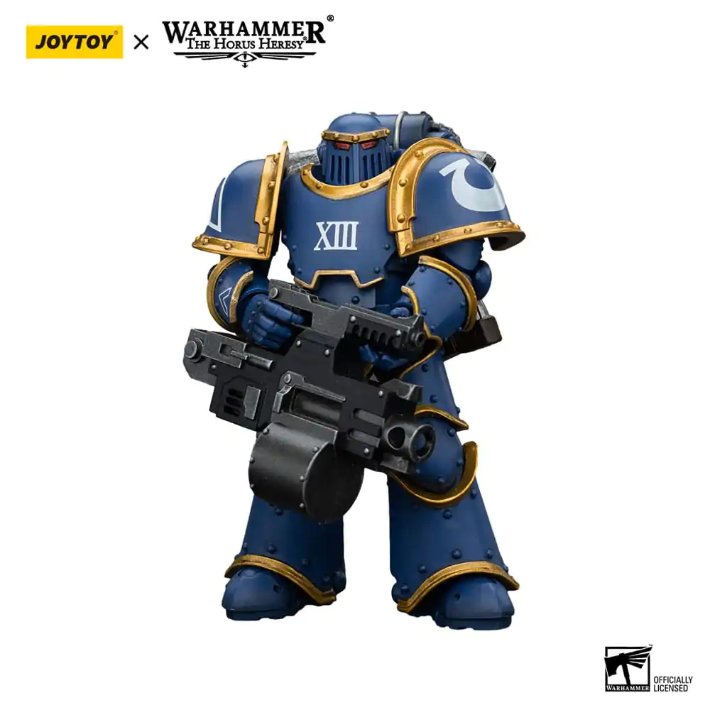 Warhammer The Horus Heresy Akcijska figura 1/18 Ultramarines Legion MKIII Tactical Support Squad Legionar s težkim bolterjem 12 cm fotografija izdelka