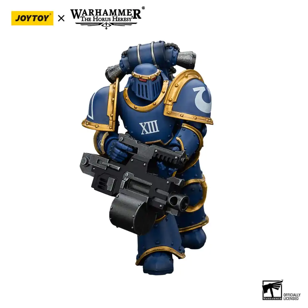 Warhammer The Horus Heresy Akcijska figura 1/18 Ultramarines Legion MKIII Tactical Support Squad Legionar s težkim bolterjem 12 cm fotografija izdelka