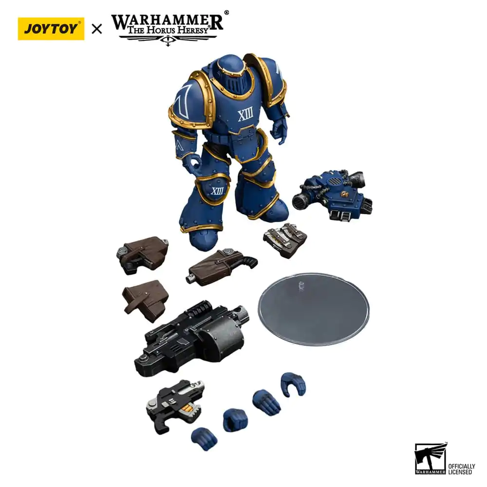 Warhammer The Horus Heresy Akcijska figura 1/18 Ultramarines Legion MKIII Tactical Support Squad Legionar s težkim bolterjem 12 cm fotografija izdelka