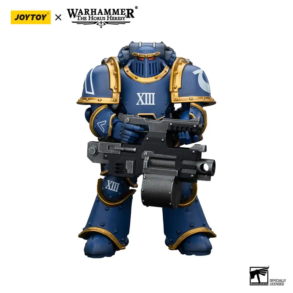 Warhammer The Horus Heresy Akcijska figura 1/18 Ultramarines Legion MKIII Tactical Support Squad Legionar s težkim bolterjem 12 cm fotografija izdelka