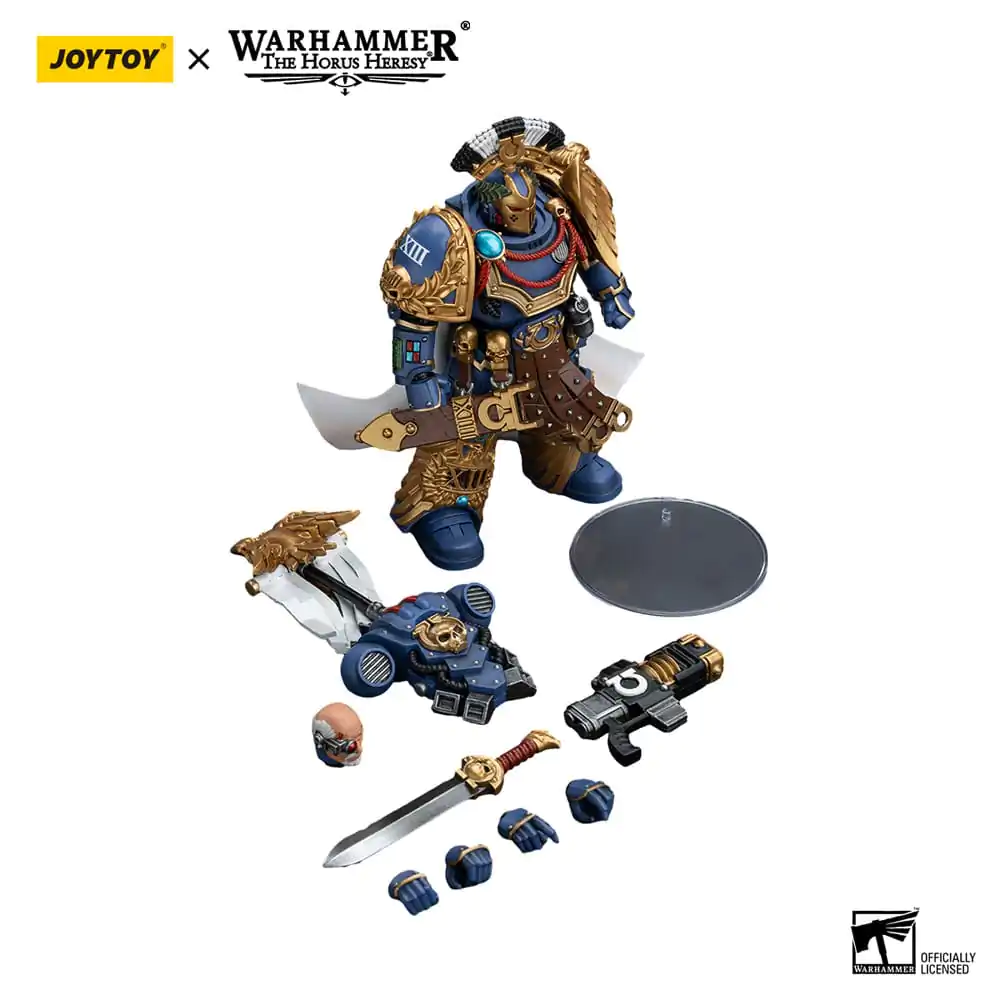 Warhammer The Horus Heresy akcijska figura 1/18 Ultramarines Legion Praetor z električnim mečem in Volkite Serpenta 12 cm fotografija izdelka