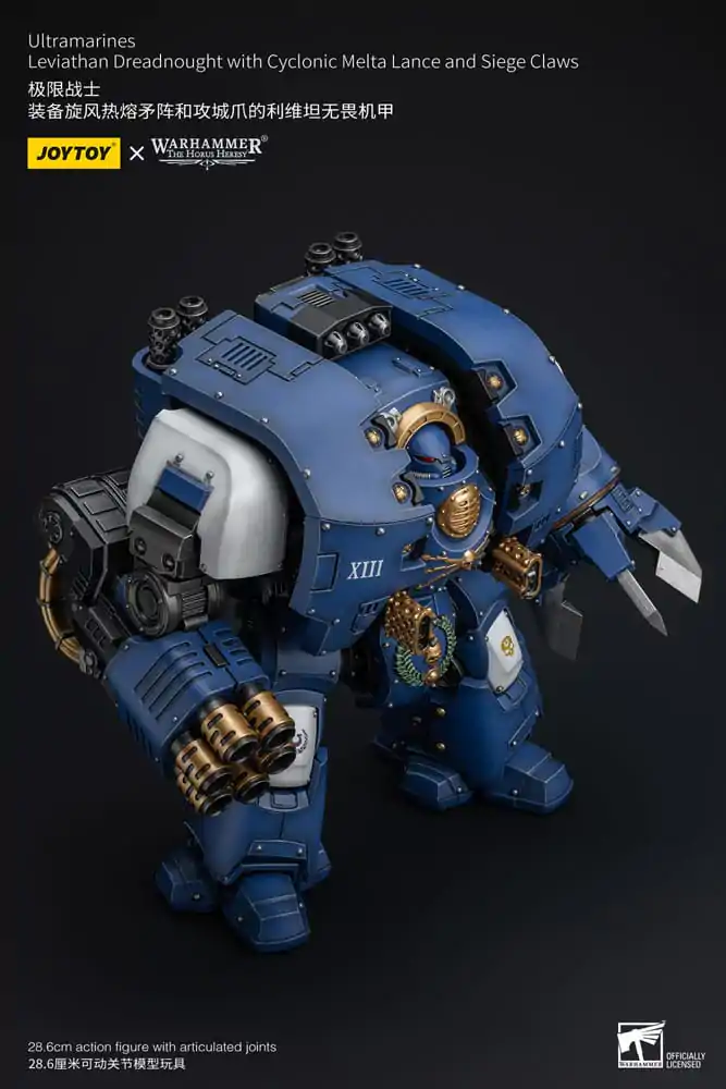 Warhammer The Horus Heresy Akcijska figura 1/18 Ultramarines Leviathan Dreadnought s Cyclonic Melta Lance in Obleganimi kremplji 29 cm fotografija izdelka