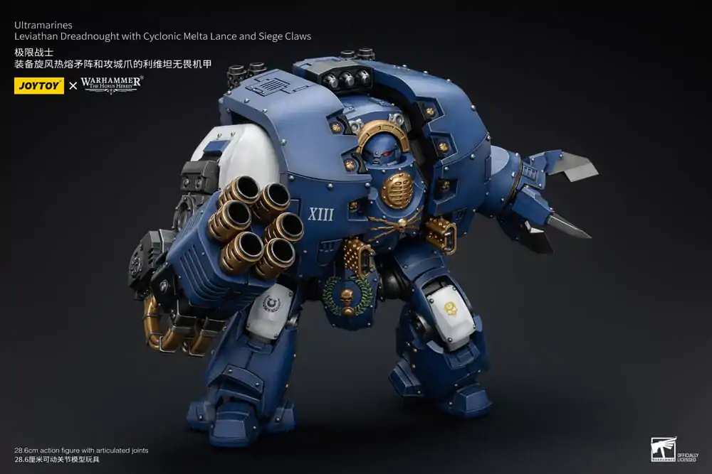 Warhammer The Horus Heresy Akcijska figura 1/18 Ultramarines Leviathan Dreadnought s Cyclonic Melta Lance in Obleganimi kremplji 29 cm fotografija izdelka