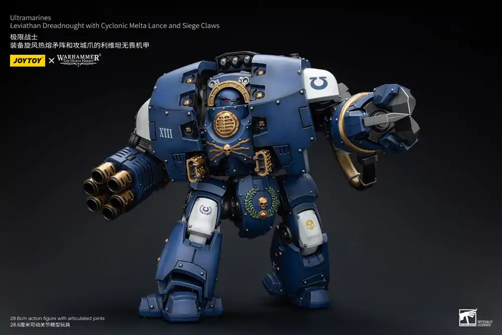 Warhammer The Horus Heresy Akcijska figura 1/18 Ultramarines Leviathan Dreadnought s Cyclonic Melta Lance in Obleganimi kremplji 29 cm fotografija izdelka