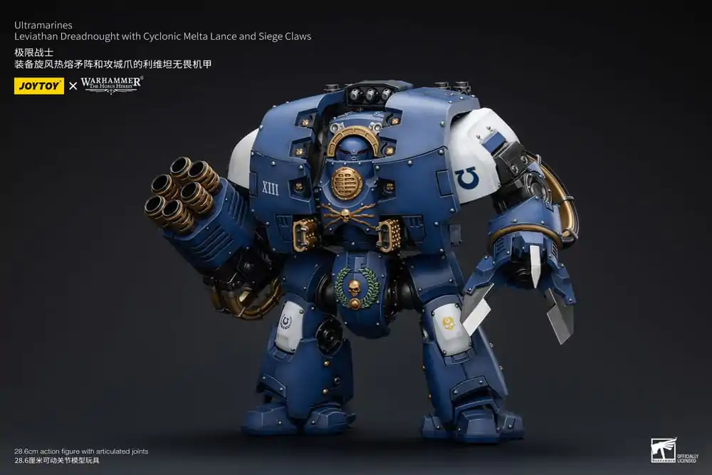 Warhammer The Horus Heresy Akcijska figura 1/18 Ultramarines Leviathan Dreadnought s Cyclonic Melta Lance in Obleganimi kremplji 29 cm fotografija izdelka