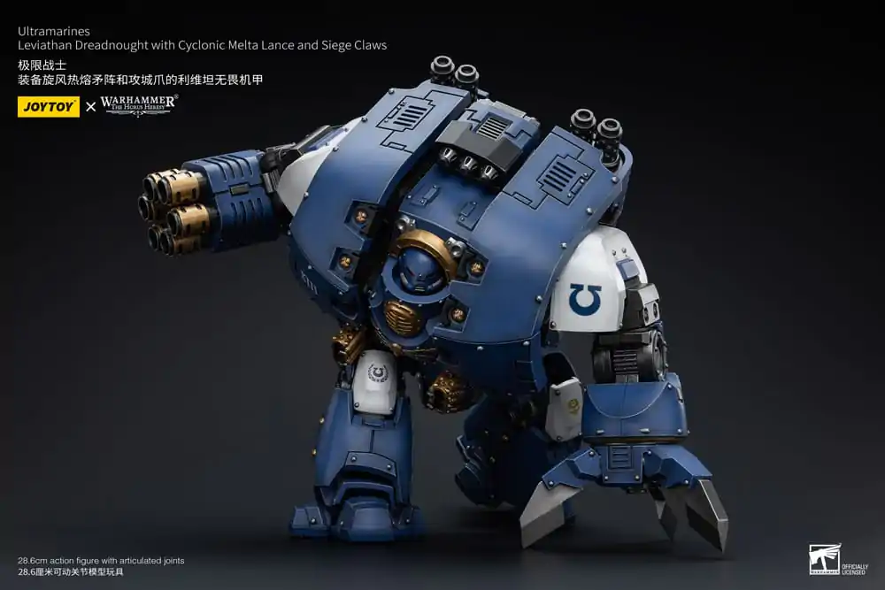 Warhammer The Horus Heresy Akcijska figura 1/18 Ultramarines Leviathan Dreadnought s Cyclonic Melta Lance in Obleganimi kremplji 29 cm fotografija izdelka