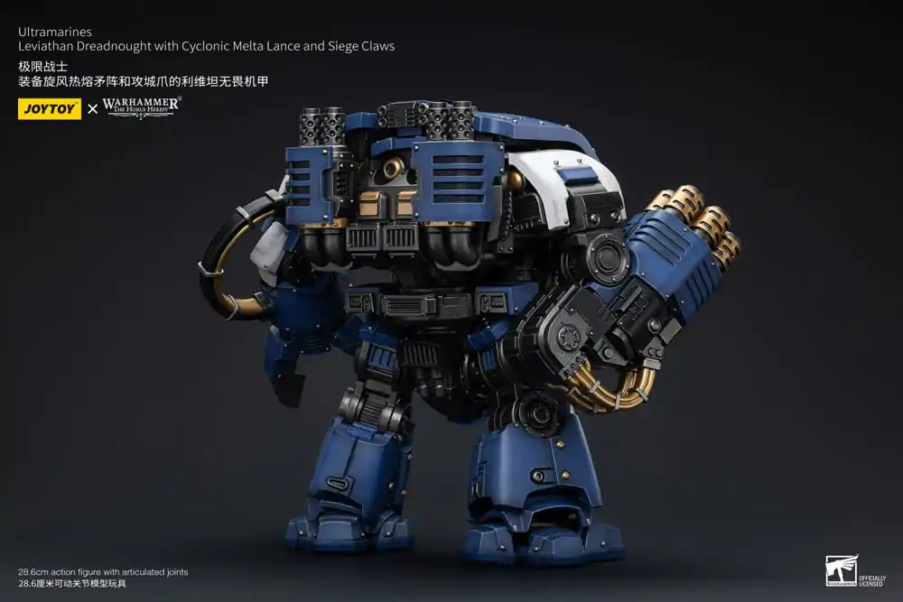 Warhammer The Horus Heresy Akcijska figura 1/18 Ultramarines Leviathan Dreadnought s Cyclonic Melta Lance in Obleganimi kremplji 29 cm fotografija izdelka