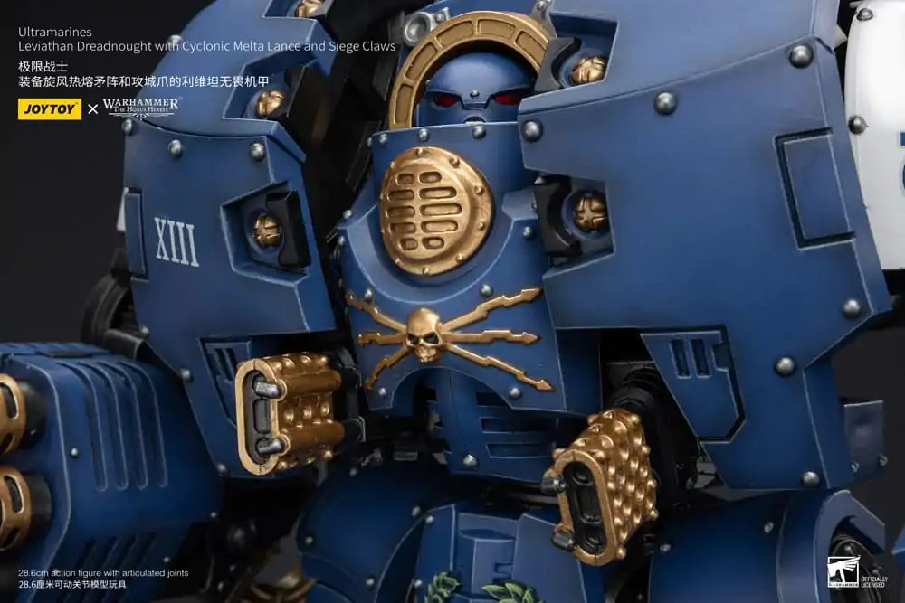 Warhammer The Horus Heresy Akcijska figura 1/18 Ultramarines Leviathan Dreadnought s Cyclonic Melta Lance in Obleganimi kremplji 29 cm fotografija izdelka