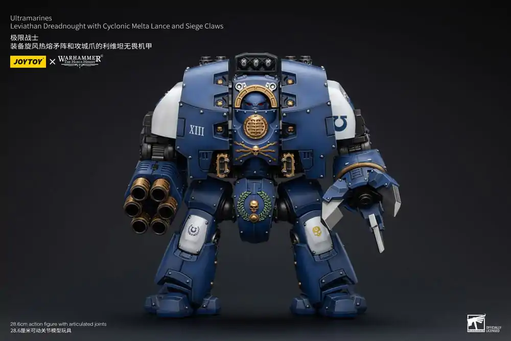 Warhammer The Horus Heresy Akcijska figura 1/18 Ultramarines Leviathan Dreadnought s Cyclonic Melta Lance in Obleganimi kremplji 29 cm fotografija izdelka