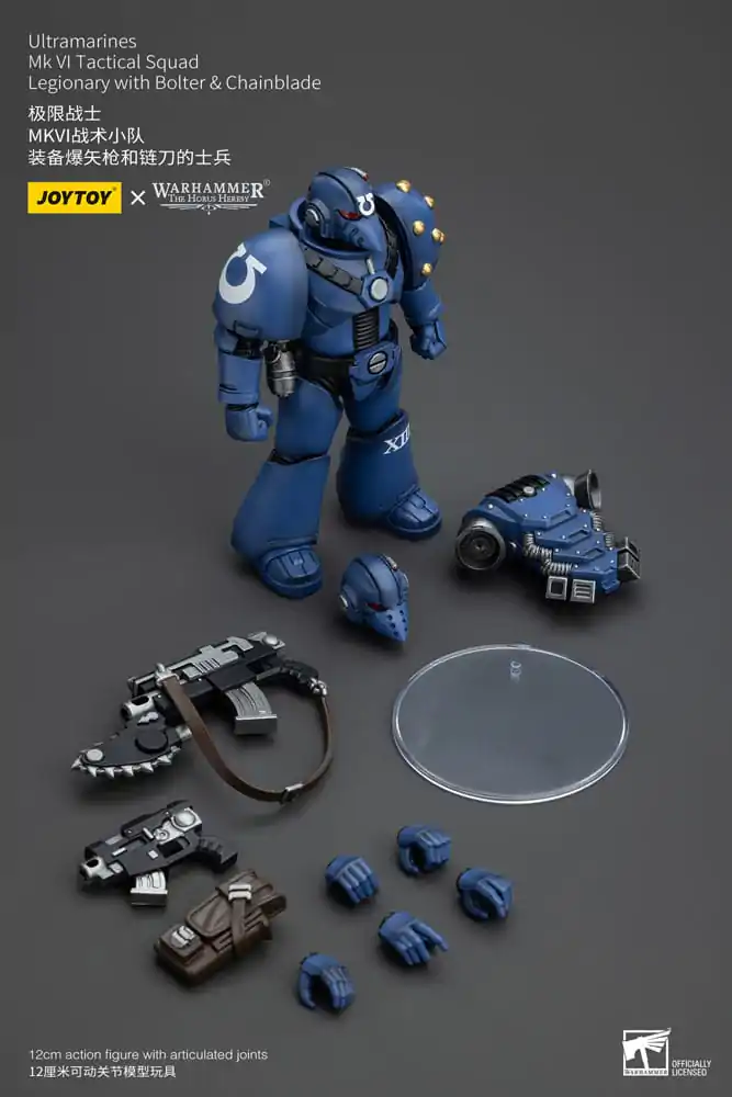 Warhammer The Horus Heresy akcijska figura 1/18 Ultramarines MK VI Tactical Squad Legionar s puško &amp; verižnim mečem 12 cm fotografija izdelka