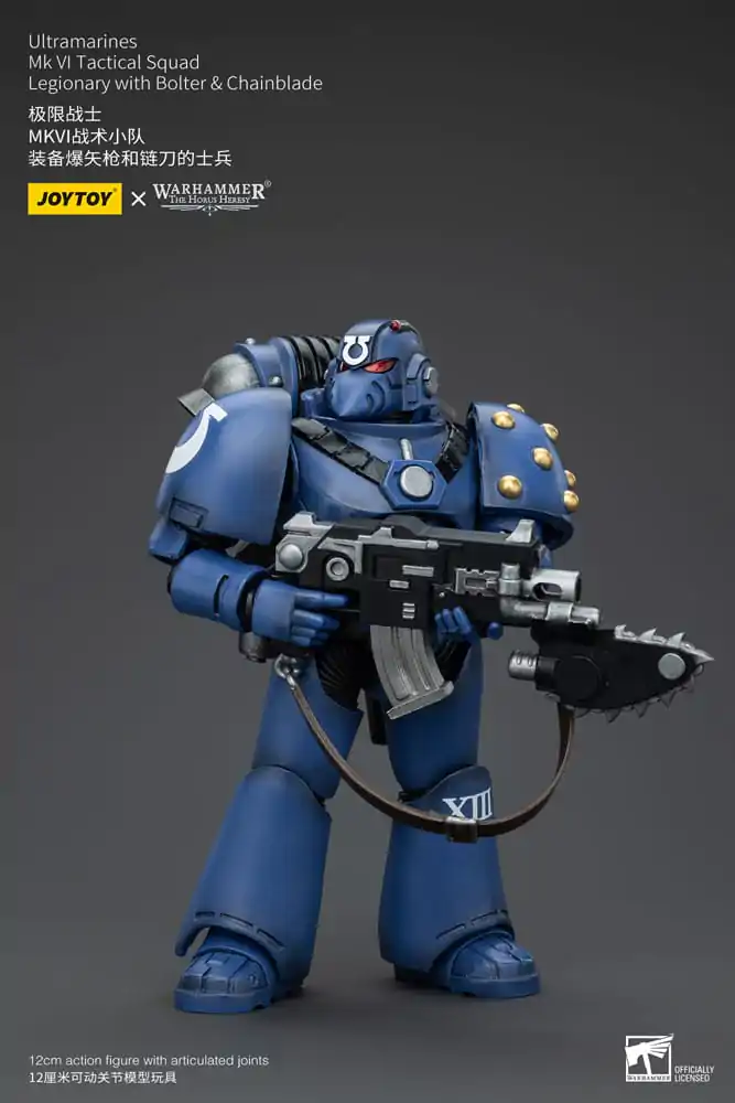 Warhammer The Horus Heresy akcijska figura 1/18 Ultramarines MK VI Tactical Squad Legionar s puško &amp; verižnim mečem 12 cm fotografija izdelka