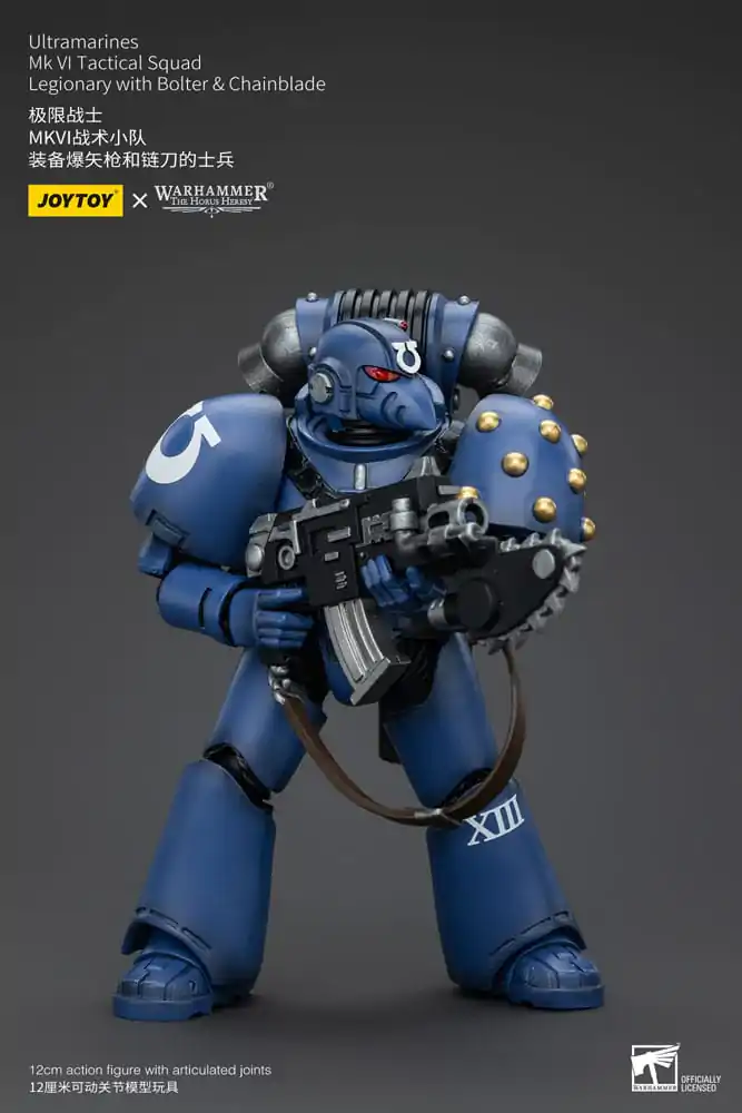 Warhammer The Horus Heresy akcijska figura 1/18 Ultramarines MK VI Tactical Squad Legionar s puško &amp; verižnim mečem 12 cm fotografija izdelka