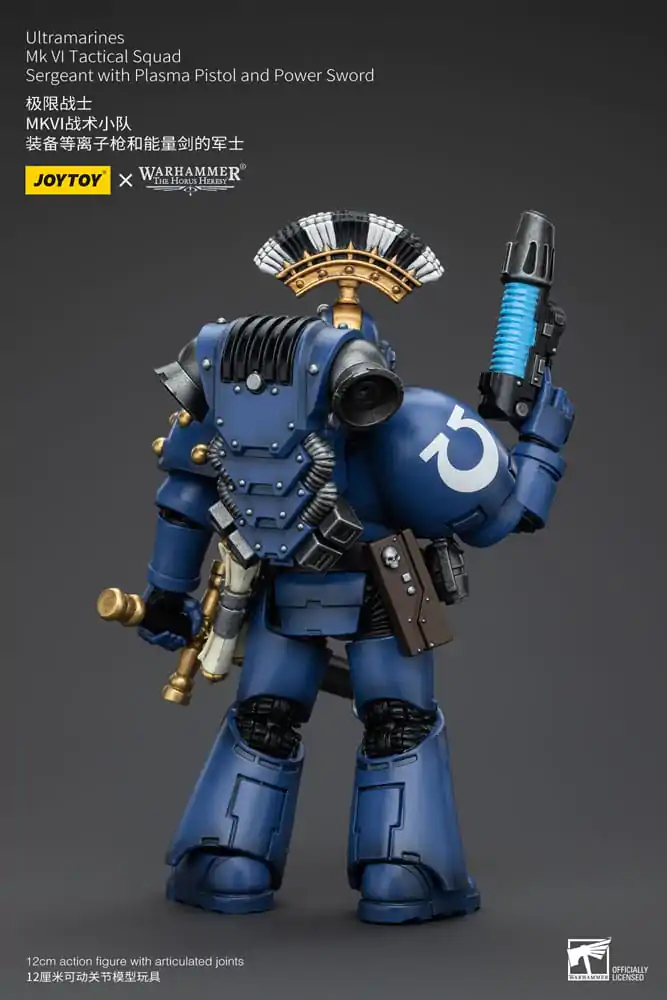 Warhammer The Horus Heresy Akcijska figura 1/18 Ultramarines MK VI Tactical Squad Sergeant s plazemsko pištolo in Power Sword 12 cm fotografija izdelka