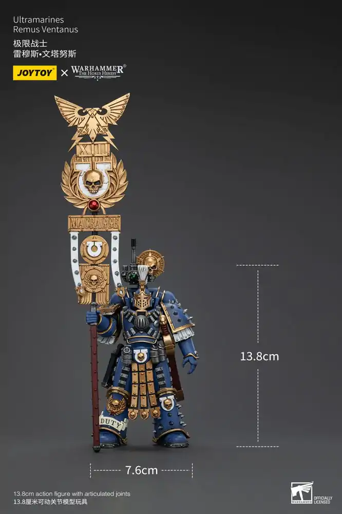 Warhammer The Horus Heresy akcijska figura 1/18 Ultramarines Remus Ventanus 14 cm fotografija izdelka