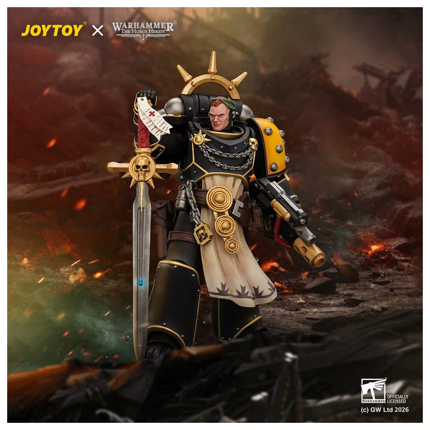 Warhammer The Horus Heresy figura Champion Consul Imperial Fists 12 cm fotografija izdelka