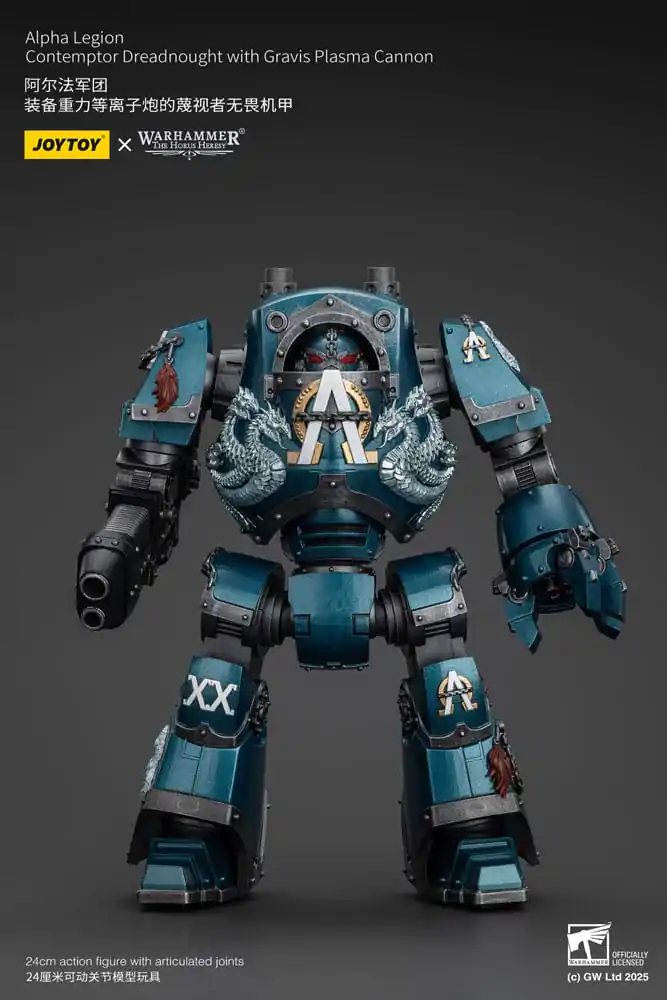 Akcijska figura Warhammer The Horus Heresy Alpha Legion Contemptor Dreadnought s težkim plazemskim topom Gravis 25 cm fotografija izdelka