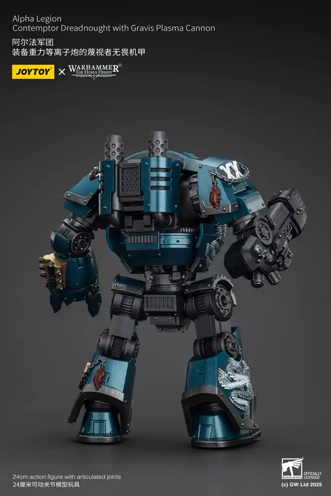 Akcijska figura Warhammer The Horus Heresy Alpha Legion Contemptor Dreadnought s težkim plazemskim topom Gravis 25 cm fotografija izdelka