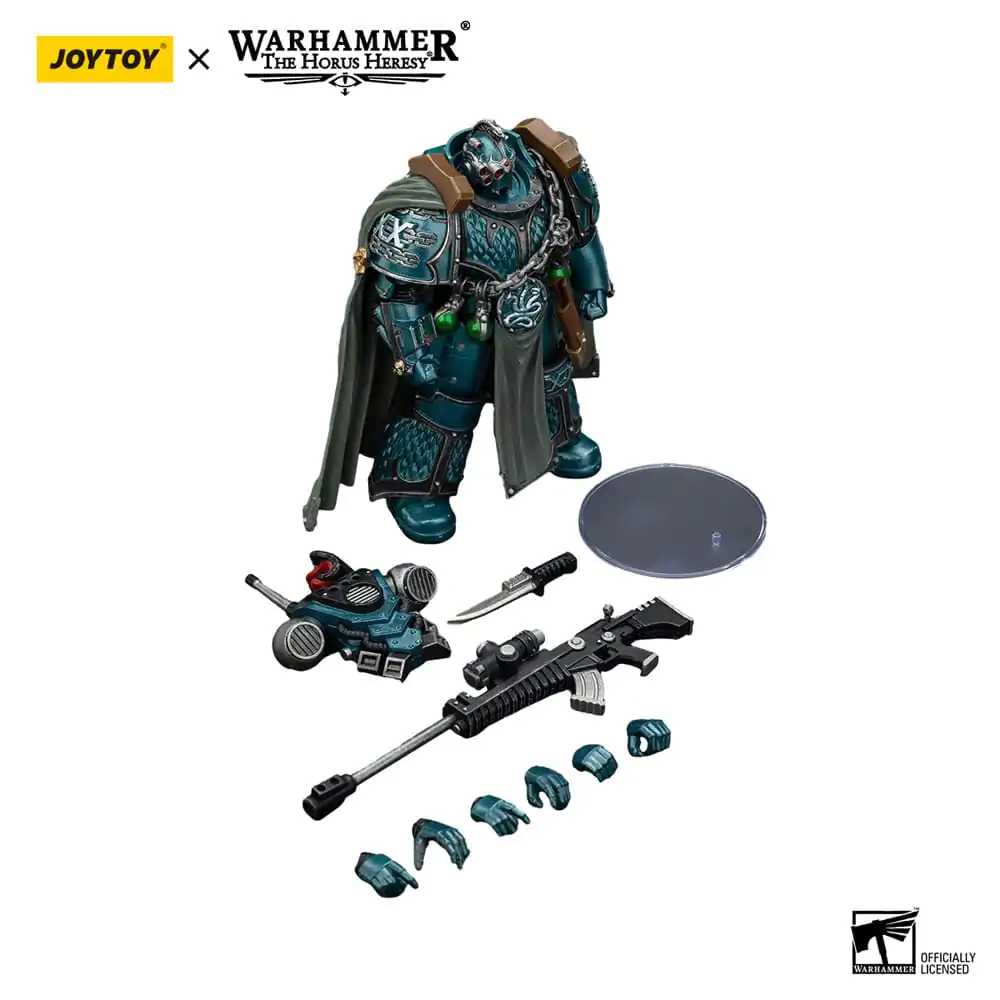Warhammer The Horus Heresy Akcijska figura Alpha Legion Exodus The One who is Many With Sniper Rifle And Power Dagger 12 cm fotografija izdelka