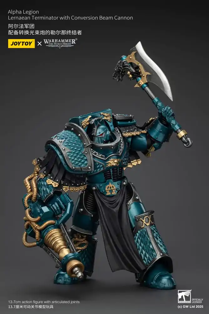 Warhammer The Horus Heresy akcijska figura Alpha Legion Lernaean Terminator s Conversion Beam Cannon 20 cm fotografija izdelka