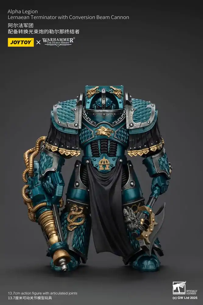 Warhammer The Horus Heresy akcijska figura Alpha Legion Lernaean Terminator s Conversion Beam Cannon 20 cm fotografija izdelka