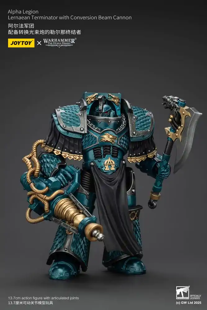 Warhammer The Horus Heresy akcijska figura Alpha Legion Lernaean Terminator s Conversion Beam Cannon 20 cm fotografija izdelka