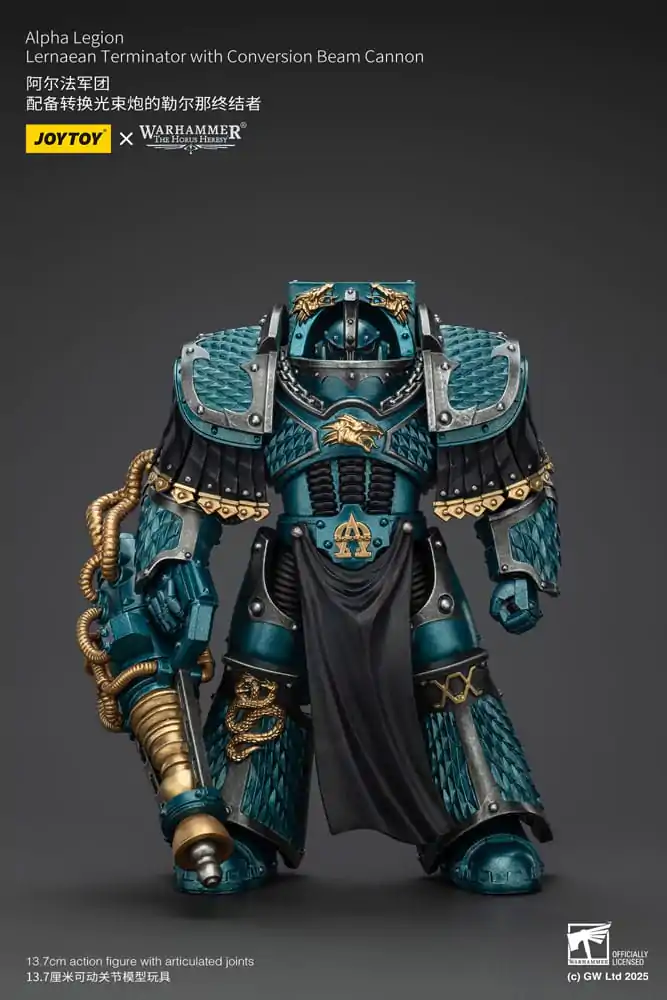 Warhammer The Horus Heresy akcijska figura Alpha Legion Lernaean Terminator s Conversion Beam Cannon 20 cm fotografija izdelka