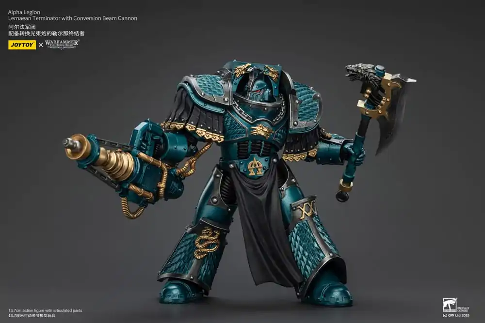 Warhammer The Horus Heresy akcijska figura Alpha Legion Lernaean Terminator s Conversion Beam Cannon 20 cm fotografija izdelka