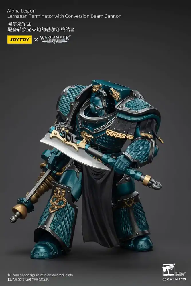 Warhammer The Horus Heresy akcijska figura Alpha Legion Lernaean Terminator s Conversion Beam Cannon 20 cm fotografija izdelka