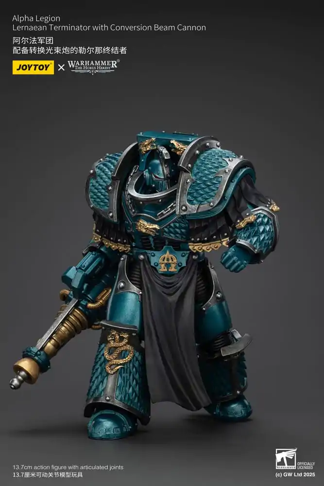 Warhammer The Horus Heresy akcijska figura Alpha Legion Lernaean Terminator s Conversion Beam Cannon 20 cm fotografija izdelka