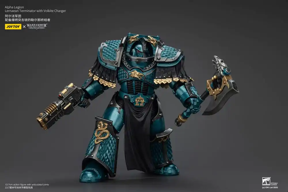 Akcijska figura Warhammer The Horus Heresy Alpha Legion Lernaean Terminator s polnilcem Volkite 20 cm fotografija izdelka