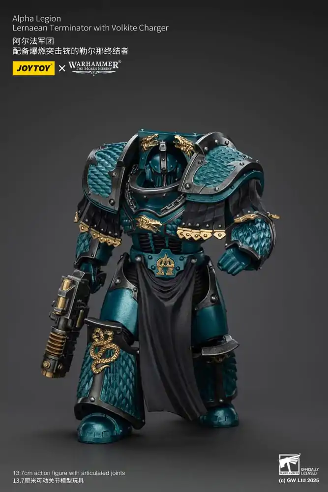 Akcijska figura Warhammer The Horus Heresy Alpha Legion Lernaean Terminator s polnilcem Volkite 20 cm fotografija izdelka