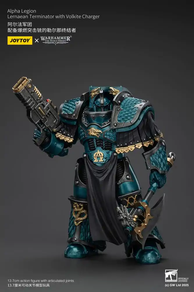 Akcijska figura Warhammer The Horus Heresy Alpha Legion Lernaean Terminator s polnilcem Volkite 20 cm fotografija izdelka