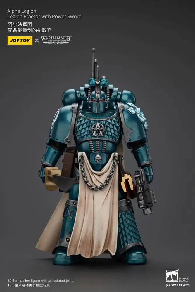 Warhammer The Horus Heresy akcijska figura Alpha Legion Praetor z električnim mečem 20 cm fotografija izdelka