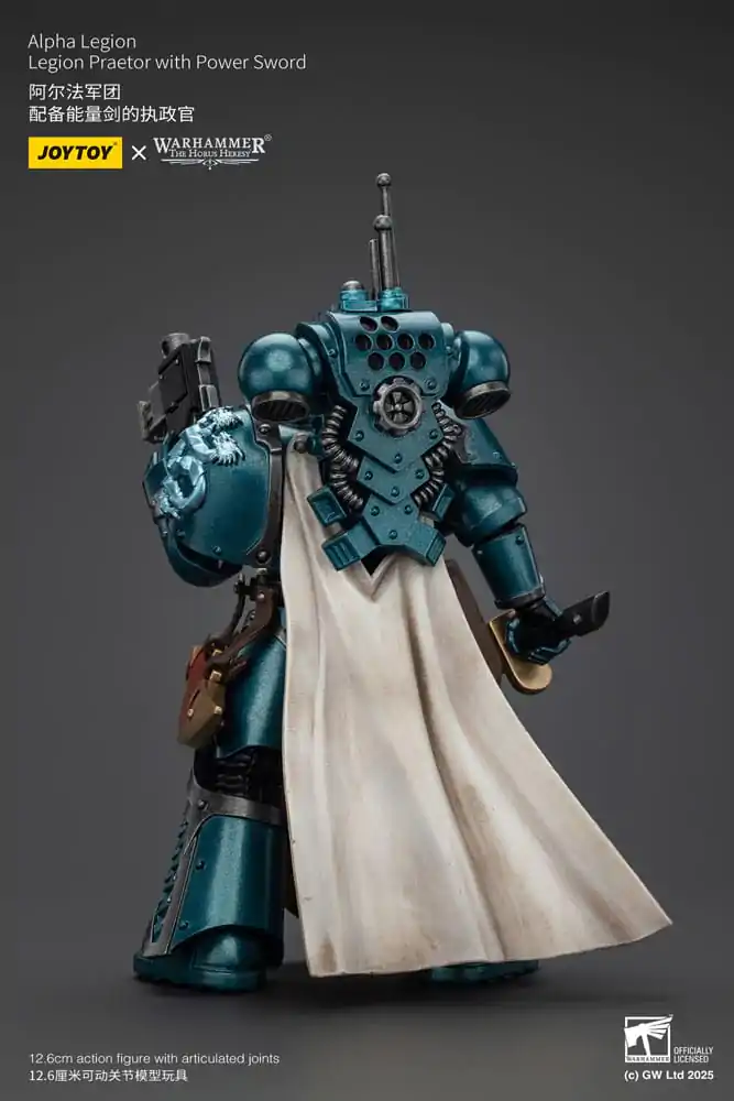 Warhammer The Horus Heresy akcijska figura Alpha Legion Praetor z električnim mečem 20 cm fotografija izdelka