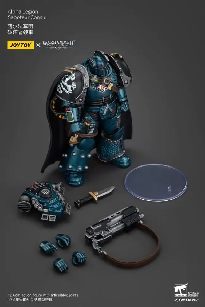 Warhammer The Horus Heresy akcijska figura Alpha Legion Saboteur Consul 20 cm fotografija izdelka