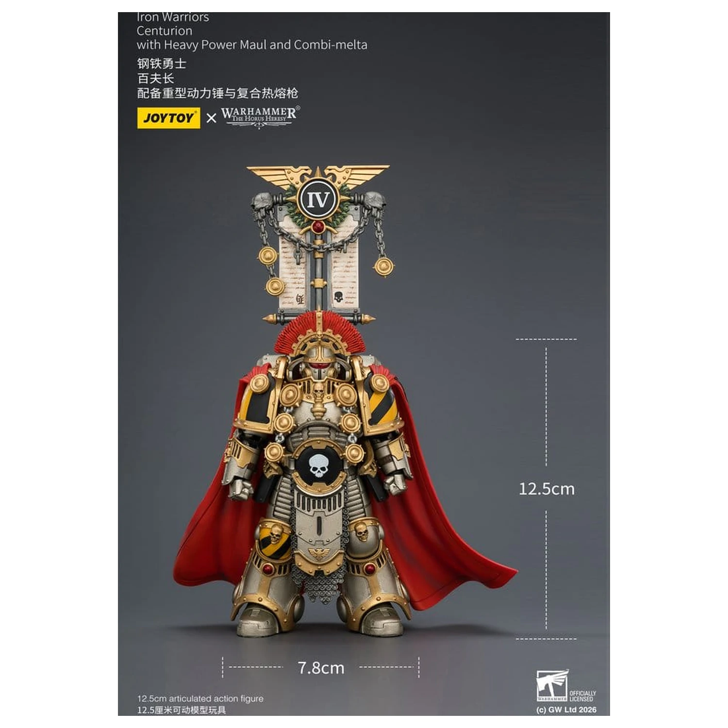Warhammer The Horus Heresy akcijska figura Iron Warriors Centurion 13 cm fotografija izdelka