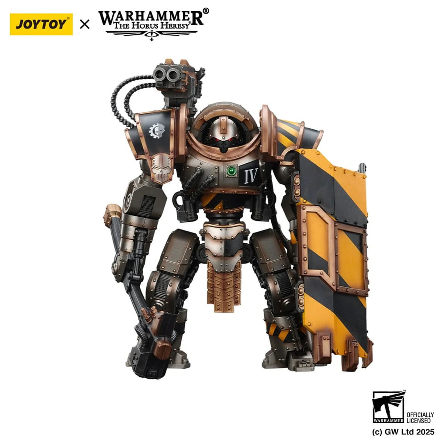 Warhammer The Horus Heresy akcijska figura Iron Warriors Iron Circle Domitar-Ferrum Class Battle-automata with Karceri Battle Shield 24 cm fotografija izdelka