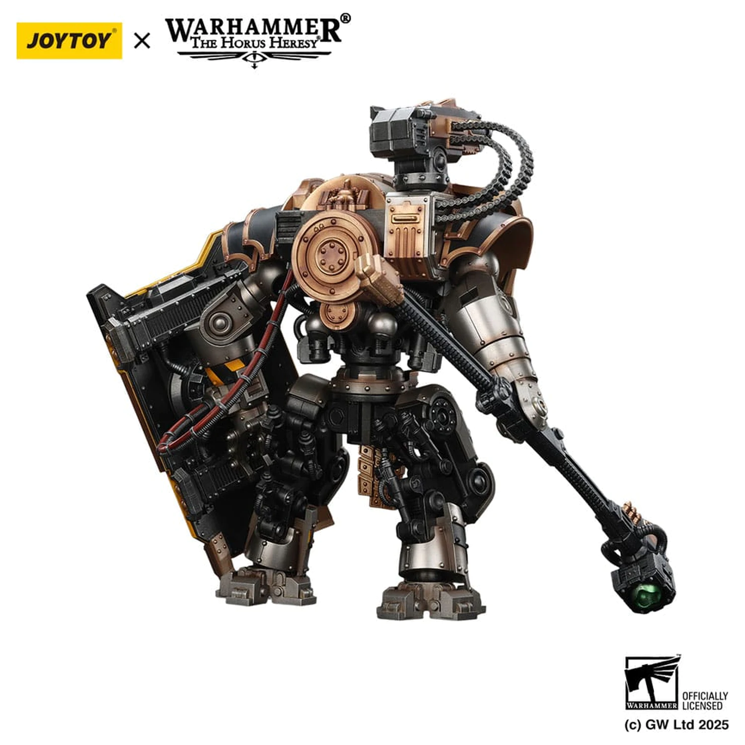 Warhammer The Horus Heresy akcijska figura Iron Warriors Iron Circle Domitar-Ferrum Class Battle-automata with Karceri Battle Shield 24 cm fotografija izdelka