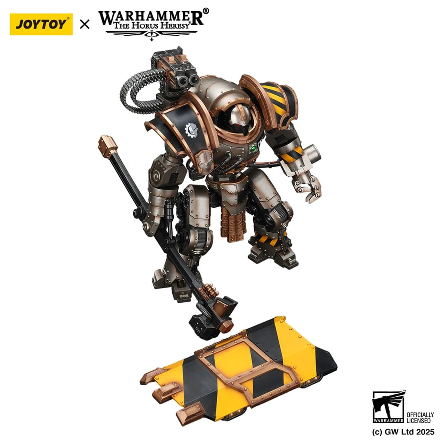 Warhammer The Horus Heresy akcijska figura Iron Warriors Iron Circle Domitar-Ferrum Class Battle-automata with Karceri Battle Shield 24 cm fotografija izdelka