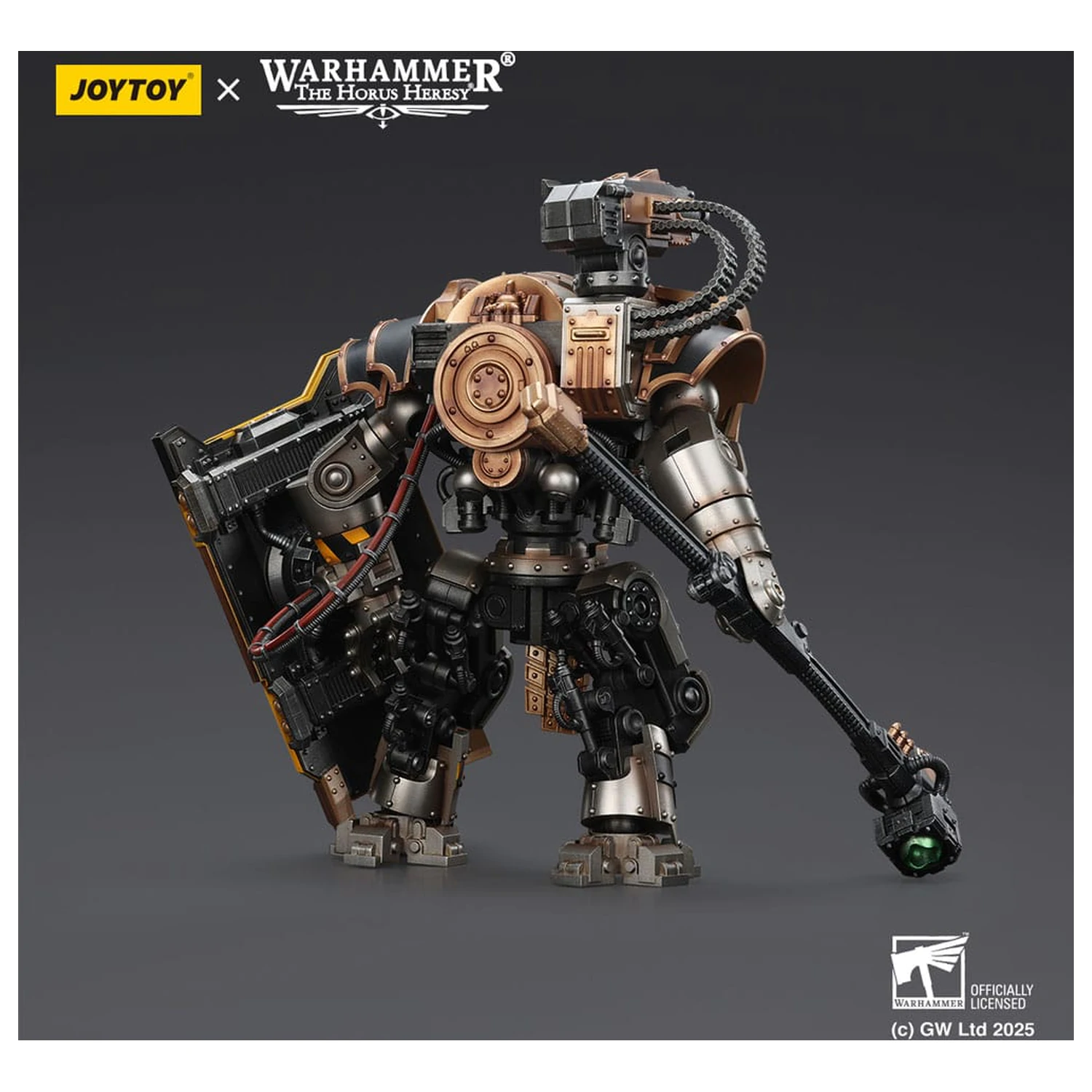 Warhammer The Horus Heresy akcijska figura Iron Warriors Iron Circle Domitar-Ferrum Class Battle-automata with Karceri Battle Shield 24 cm fotografija izdelka