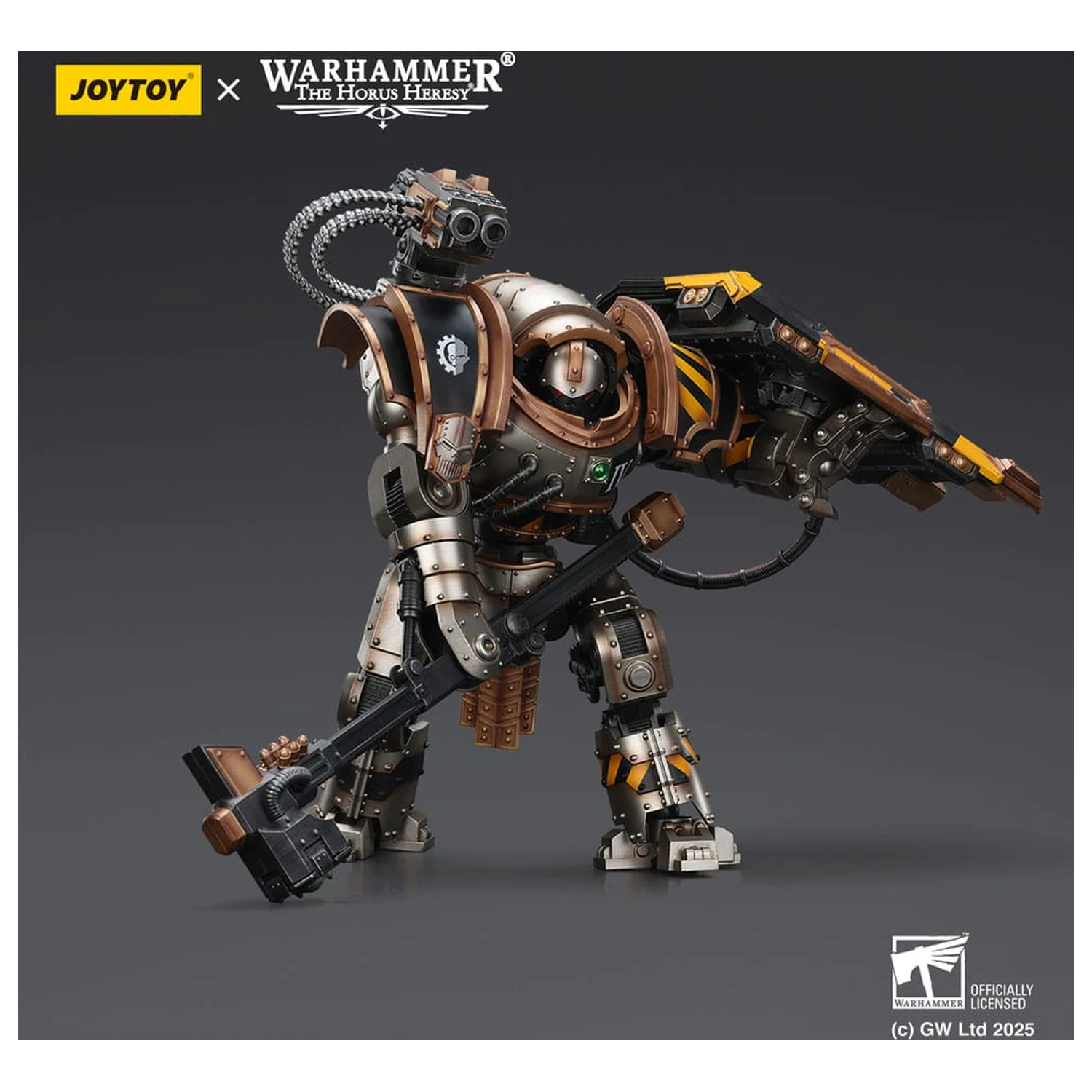 Warhammer The Horus Heresy akcijska figura Iron Warriors Iron Circle Domitar-Ferrum Class Battle-automata with Karceri Battle Shield 24 cm fotografija izdelka