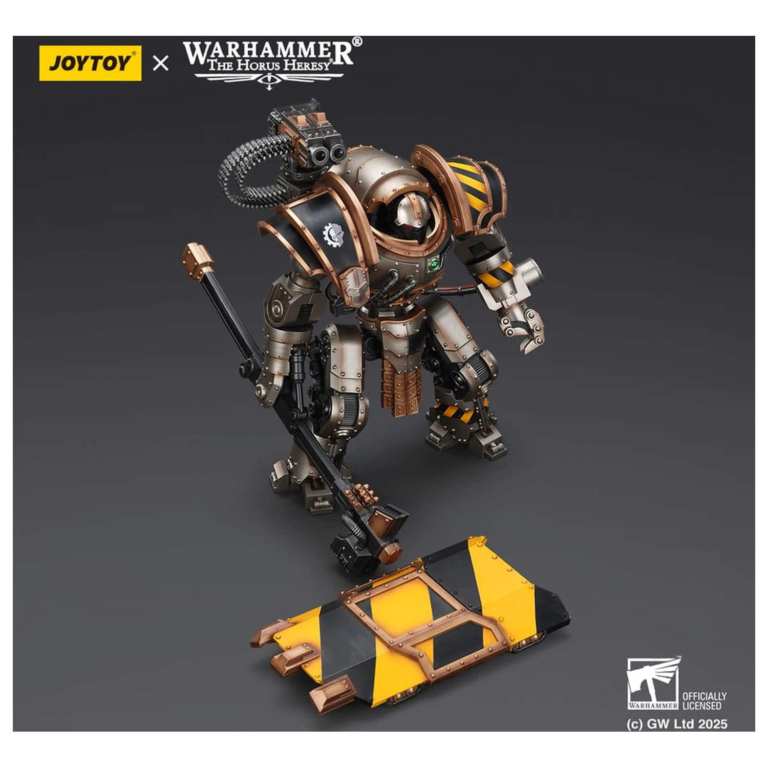 Warhammer The Horus Heresy akcijska figura Iron Warriors Iron Circle Domitar-Ferrum Class Battle-automata with Karceri Battle Shield 24 cm fotografija izdelka
