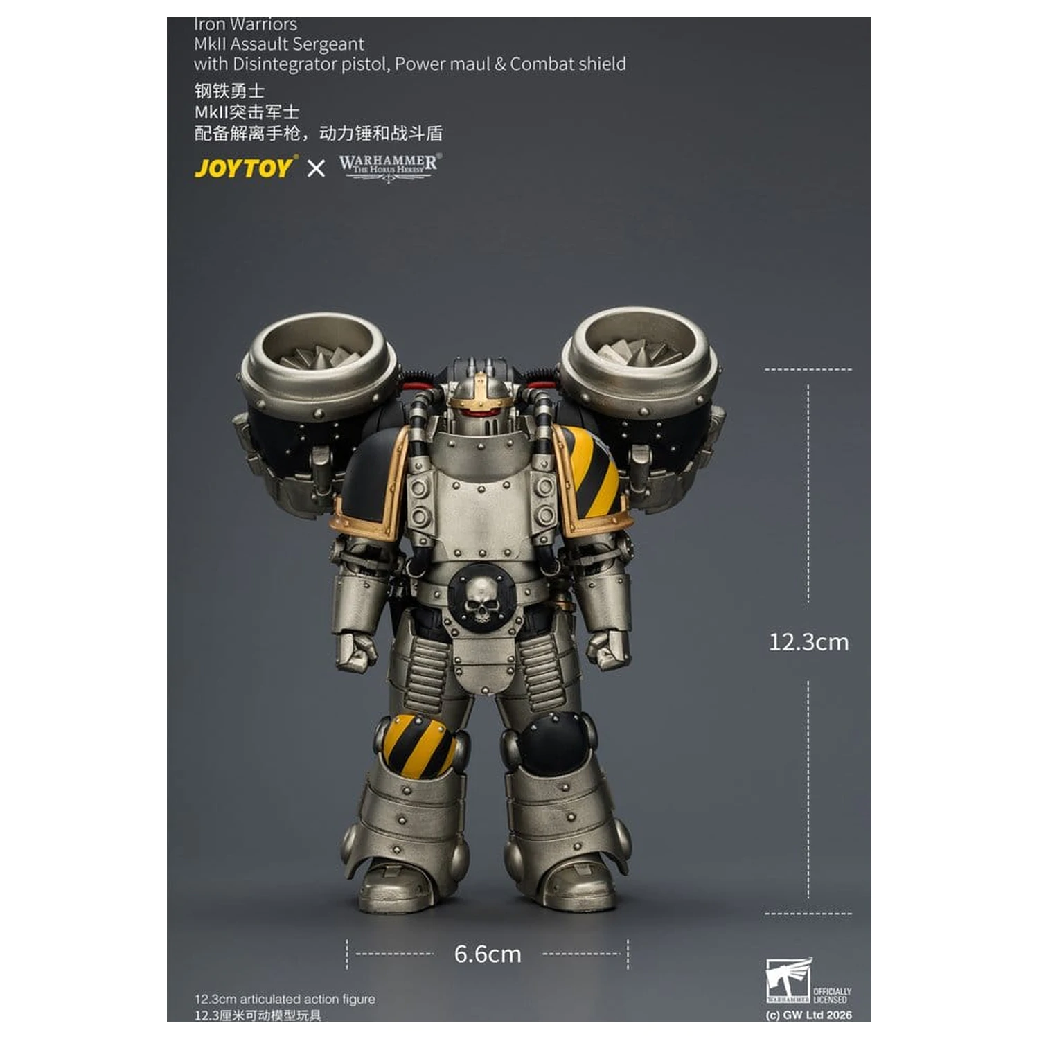 Warhammer The Horus Heresy akcijska figura Iron Warriors MkII Assault Sergeant 12 cm fotografija izdelka