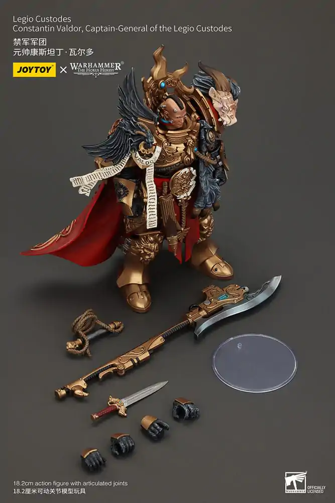 Warhammer The Horus Heresy Akcijska figura Legio Custodes Constantin Valdor Captain-General of the Legio Custodes 25 cm fotografija izdelka