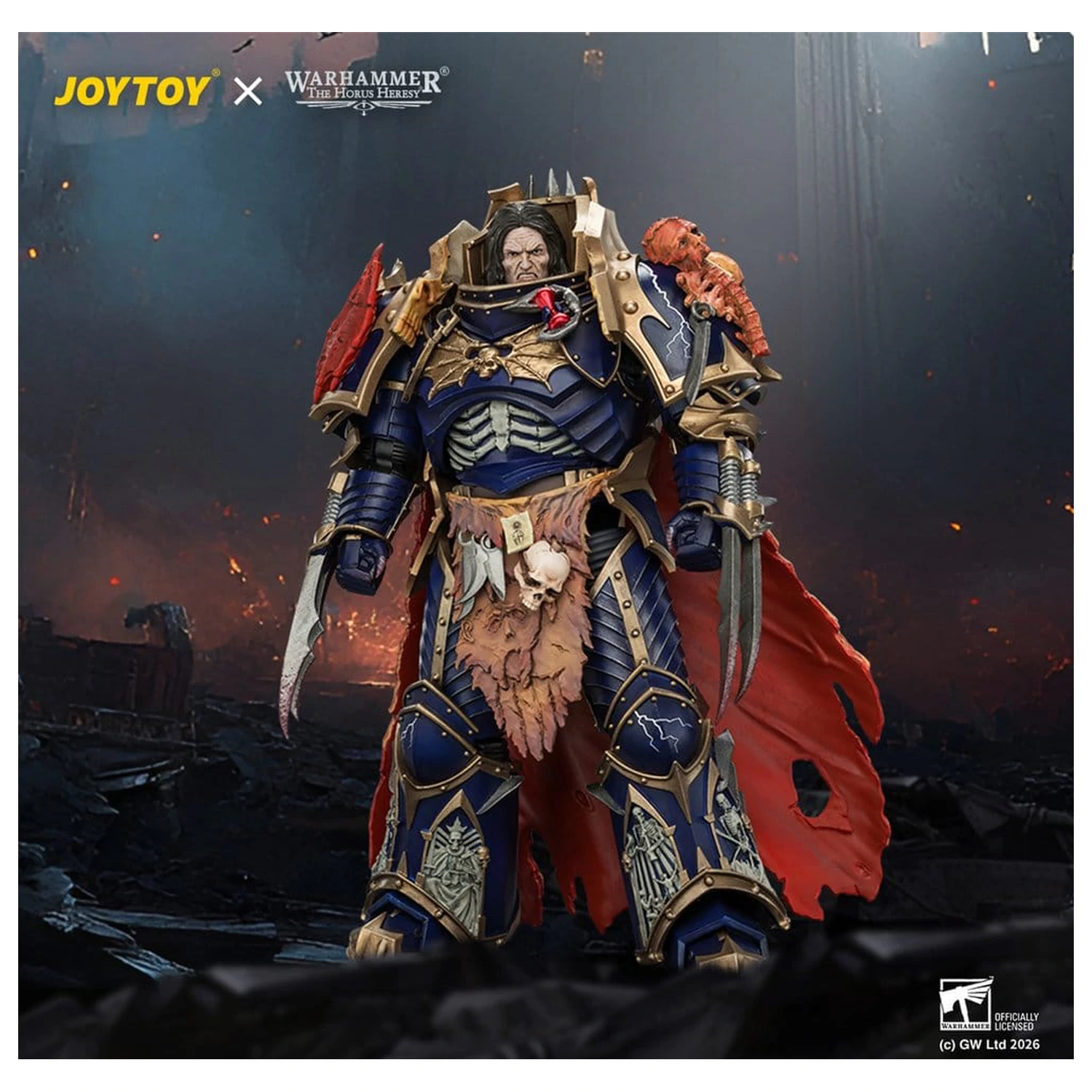 Warhammer The Horus Heresy akcijska figura Night Lords Konrad Curze Primarch of the Night Lords Legion 19 cm fotografija izdelka