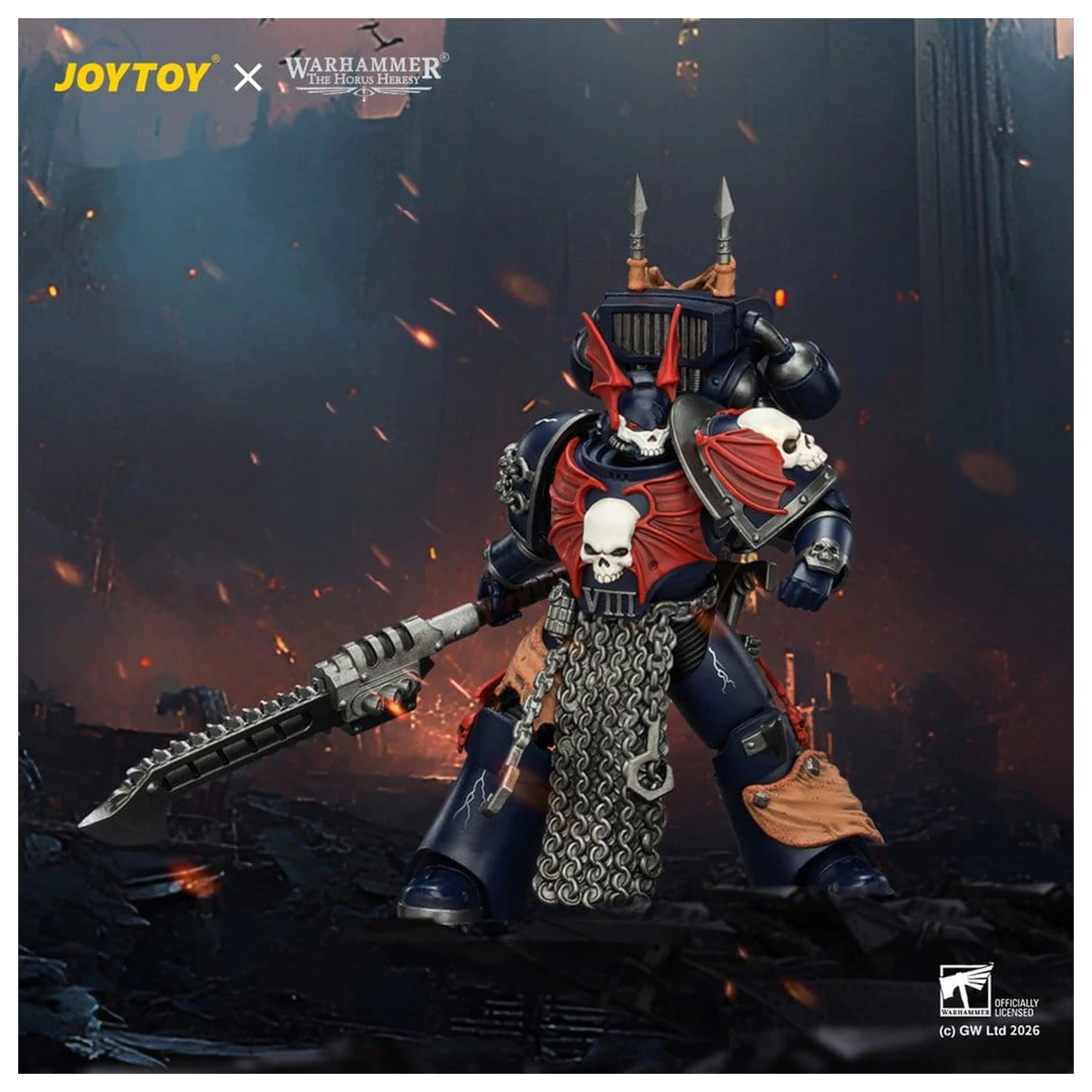 Warhammer The Horus Heresy akcijska figura Night Lords Legion Praetor 13 cm fotografija izdelka