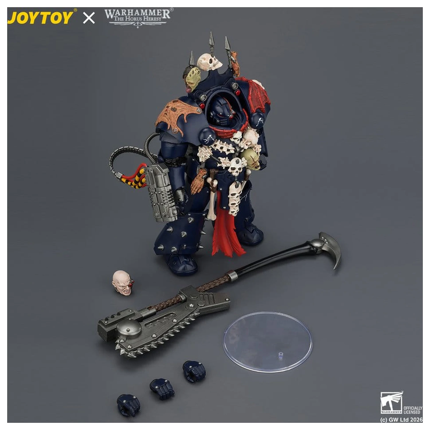 Warhammer The Horus Heresy akcijska figura Night Lords Legion Praetor v Tartaros Terminator oklepu 14 cm fotografija izdelka