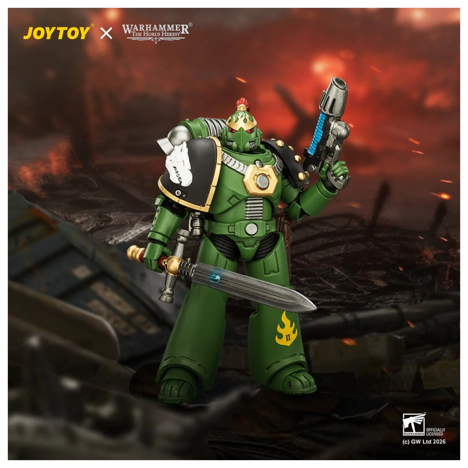 Warhammer The Horus Heresy akcijska figura Salamanders MKVI Tactical Legionary 12 cm fotografija izdelka