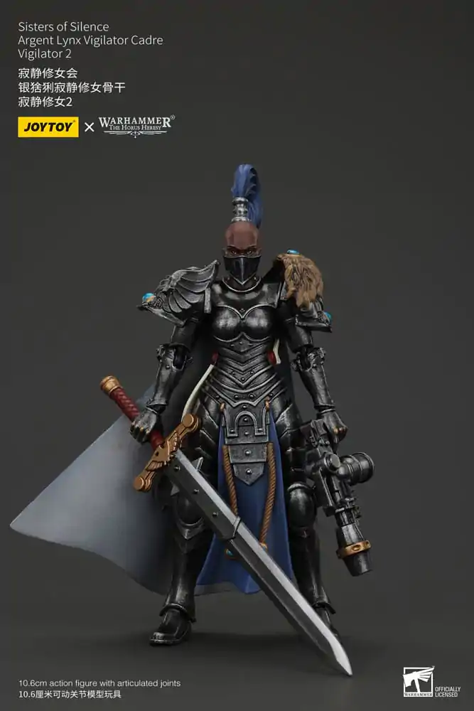 Warhammer The Horus Heresy Akcijska figura Sisters of Silence Argent Lynx Vigilator Cadre Vigilator 2 19 cm fotografija izdelka