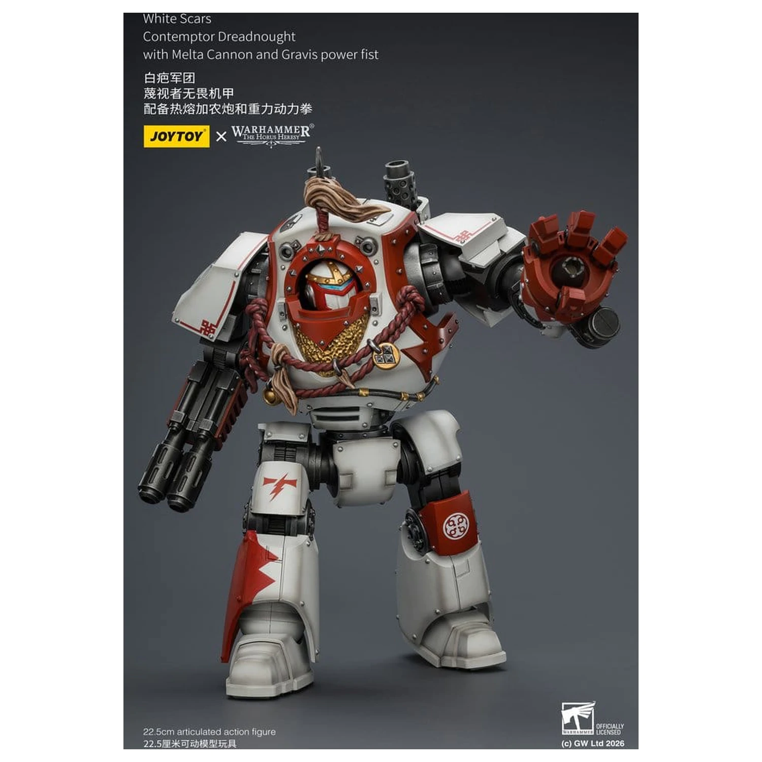 Warhammer The Horus Heresy akcijska figura White Scars Contemptor Dreadnought 23 cm fotografija izdelka